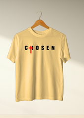 Faith Inspired - Chosen | Beige over sized T-shirt by Tor | Unisex