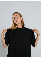 Heavy weight Black oversized T-shirt | unisex