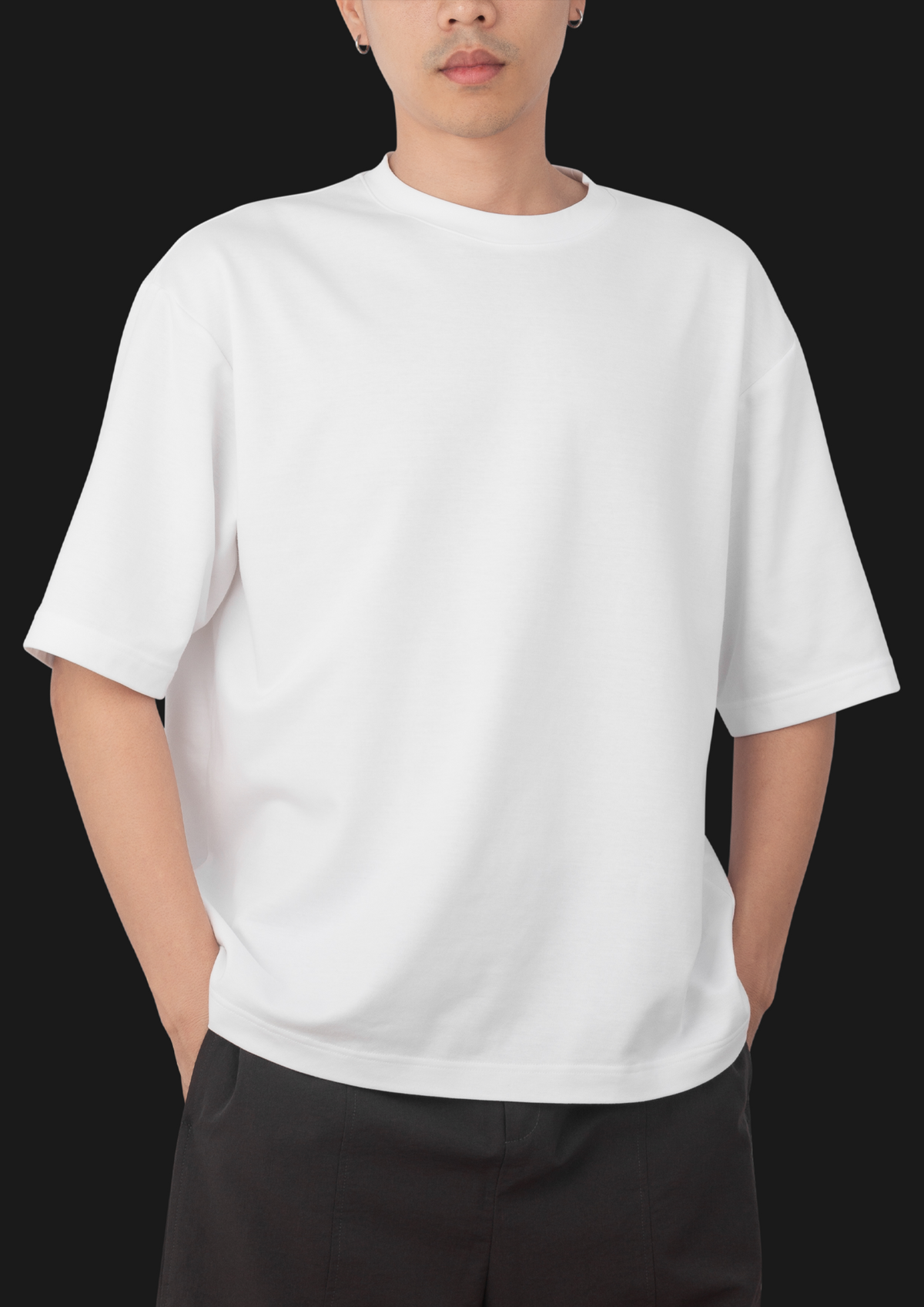 Heavy weight white oversize T-shirt | unisex