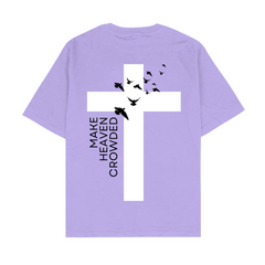 Faith Inspired - Make Heaven Crowded | Lavander Oversized T-shirt by Tor | Unisex